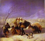 Francisco Jose de Goya The Snowstorm France oil painting artist